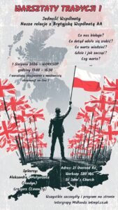 Warsztaty Tradycji I: Jedność Wspólnoty – Nasze relacje z Brytyjską Wspólnotą AA